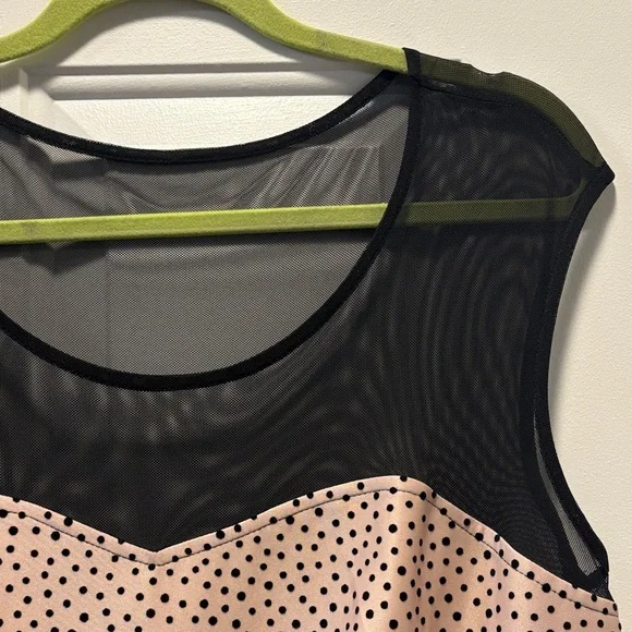 Enfocus Studio Pink and Black Ombre Polka Dot Dress - Picture 2 of 7